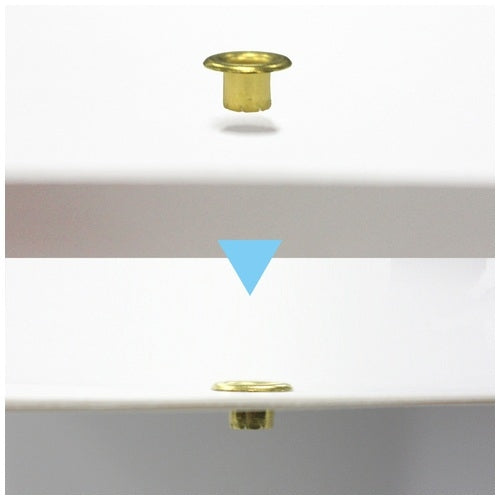 Product made in positive eyelet tack brass