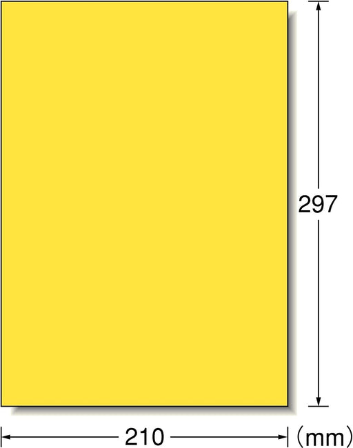 エーワン 屋外でも使えるラベル 光沢イエロー 10枚 31038（10セット）