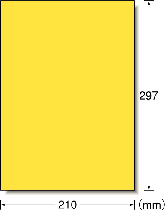 エーワン 屋外でも使えるラベル 光沢イエロー 10枚 31038（10セット）
