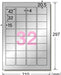 エーワン 屋外でも使えるラベル シルバーツヤ消し 32面 5枚 31052（10セット）