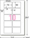 エーワン ラベルシール キレイにはがせる 10面 10枚 31272（10セット）