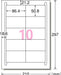 エーワン ラベルシール プリンタ兼用 再生紙 10面 20枚 31339（10セット）
