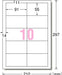 エーワン ラベルシール プリンタ兼用 10面 100枚 31514（10セット）