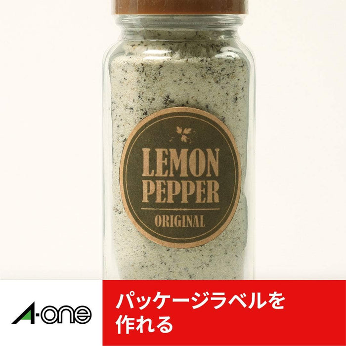 エーワン ラベルシール プリンタ兼用 クラフト紙 ダークブラウン A4 40面 15枚 31749（10セット）