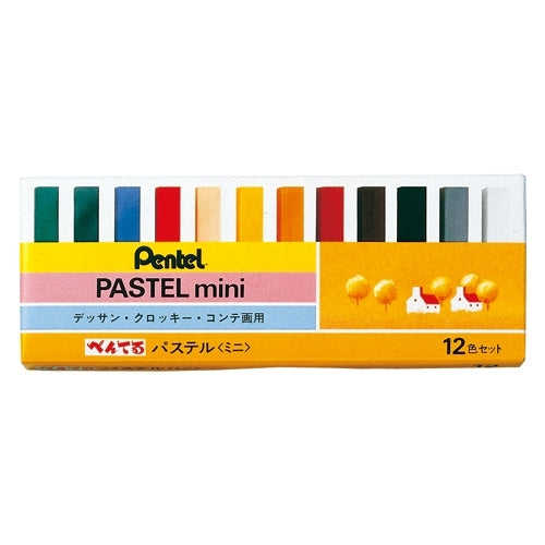 12 colors of Pentel pastel GA1-12S minis
