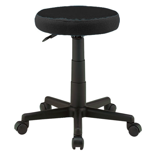 PLUS（プラス）オフィス家具 ★丸イス C901RJ ブラック 布張り　