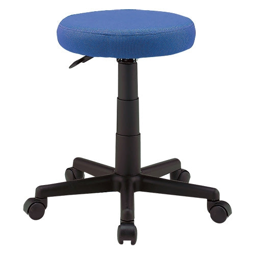 PLUS（プラス）オフィス家具 ★丸イス C901RJ ブルー 布張り　