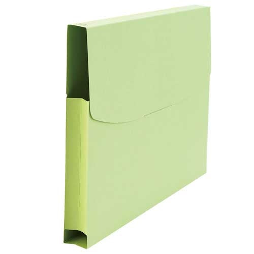 Green D072J-GR with case file A4 three made of join tex