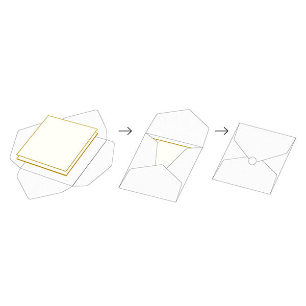 ミドリ/ｶﾗｰ色紙包み透明 4902805330374（10セット）