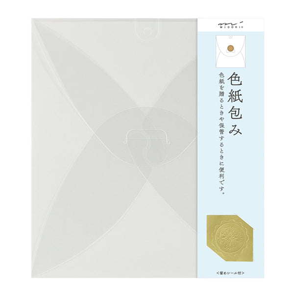ミドリ/ｶﾗｰ色紙包み透明 4902805330374（10セット）