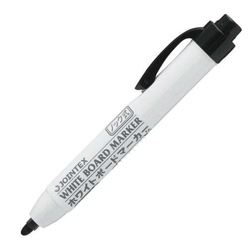 Join tex knock-type white board marker black H028J-BK