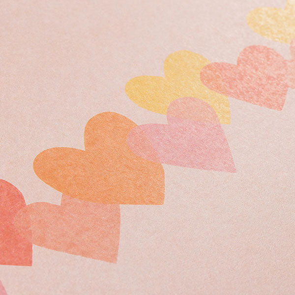 ミドリ/ｶﾗｰ色紙ﾘﾎﾞﾝﾊｰﾄ 4902805331135（10セット）