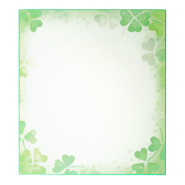Midori/33116006_Color farbiges Papier mit Kleeblattmuster/4902805331166
