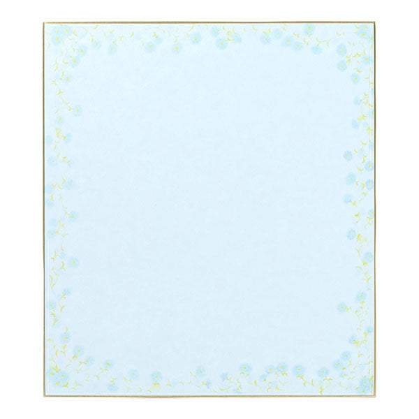 Midori/33123006_Color farbiges Papier kleines Blumenmuster blau/4902805331234