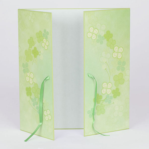 Midori/33145006_Color doppelseitiges Band mit Kleeblattmuster aus farbigem Papier/4902805331456