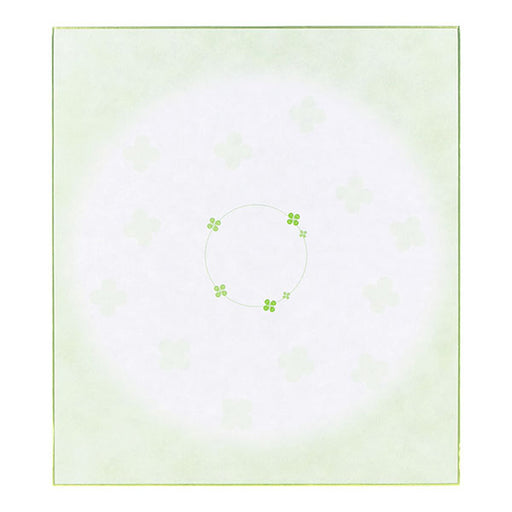 カラー色紙 クローバー柄 シール付(1枚入) デザインフィル 4902805331555