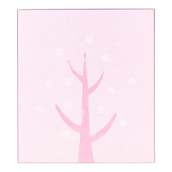 ミドリ カラー色紙 シール付 桜 デザインフィル 4902805331562（10セット）