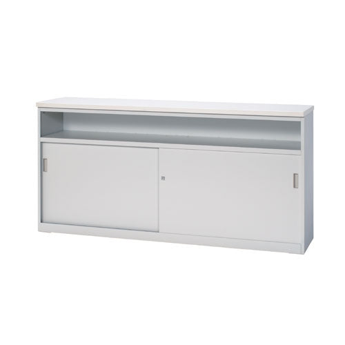 PLUS（プラス）オフィス家具 ハイカウンター CS-189HST 中棚付 WH　