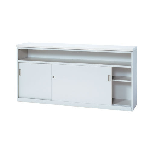 PLUS（プラス）オフィス家具 ハイカウンター CS-189HST 中棚付 WH　