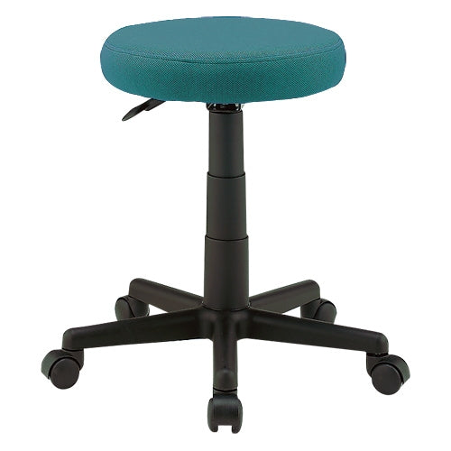 PLUS（プラス）オフィス家具 ★丸イス C901RJ グリーン 布張り　