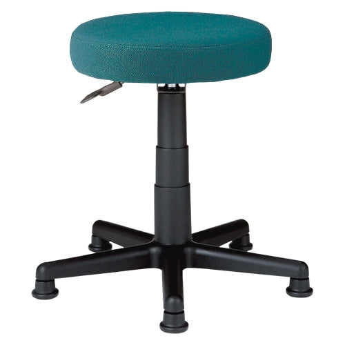 PLUS（プラス）オフィス家具 ☆丸イス C911J グリーン 布張り　