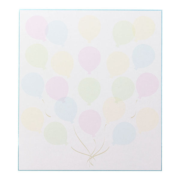 33211006 カラー色紙 半透明シール付 風船柄 デザインフィル 4902805332118
