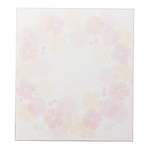 33212006 カラー色紙 半透明シール付 花柄 デザインフィル 4902805332125（10セット）