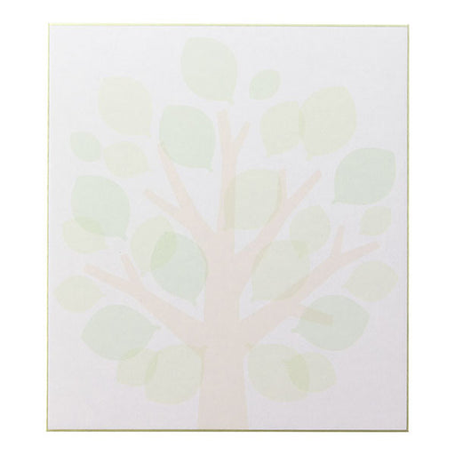 33213006 カラー色紙 半透明シール付 葉っぱ柄 デザインフィル 4902805332132