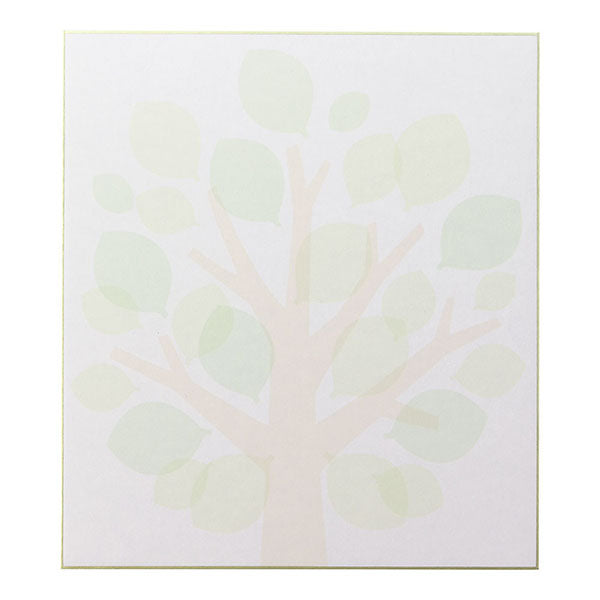 33213006 カラー色紙 半透明シール付 葉っぱ柄 デザインフィル 4902805332132