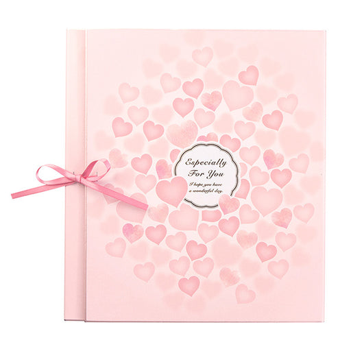 33224006 たくさん書けるミドリ カラー色紙 三つ折りリボン ハート柄デザインフィルIAZ02GE デザインフィル 4902805332248（3セット）