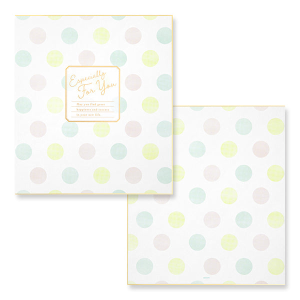 33247006 ミドリ カラー色紙二つ折 ドット 33247 デザインフィル 4902805332477（3セット）