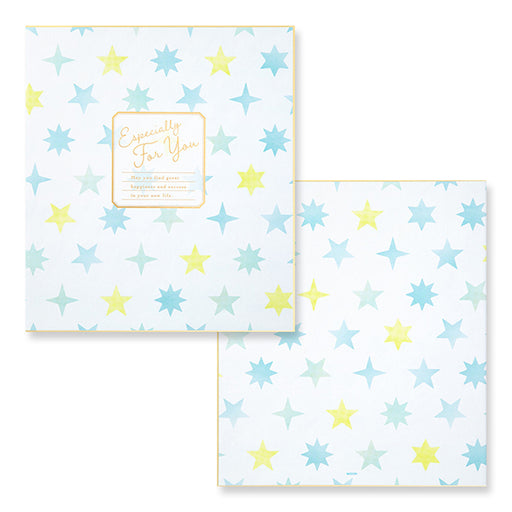 33248006 ミドリ カラー色紙二つ折 星 33248 デザインフィル 4902805332484（3セット）