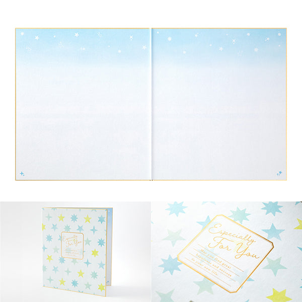 33248006 ミドリ カラー色紙二つ折 星 33248 デザインフィル 4902805332484（3セット）