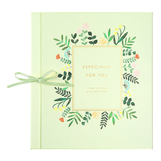 カラー色紙 三つ折りリボン花柄 33256 ミドリ 33256006　4902805332569（3セット）