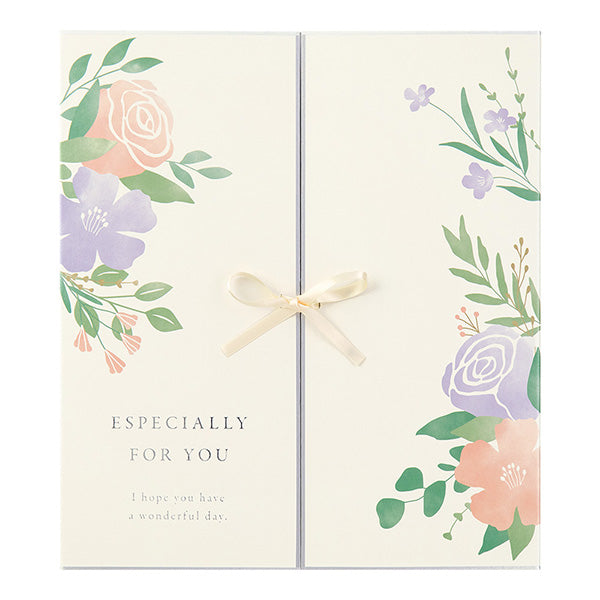 Midori/33265006_Color colored paper double-page ribbon floral pattern/4902805332651