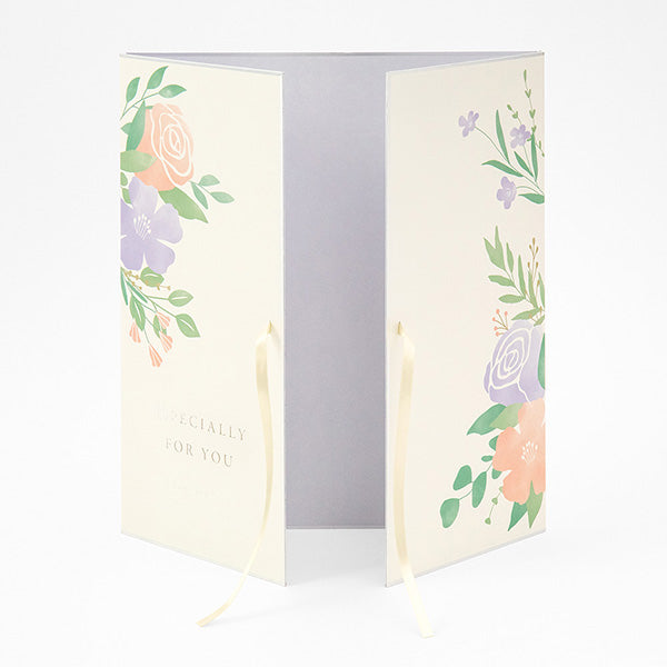 Midori/33265006_Color colored paper double-page ribbon floral pattern/4902805332651