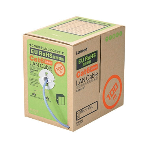 ELECOM LAN cable LD-CT6BU100RS blue 100m