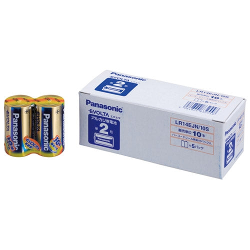 Panasonic エボルタ乾電池 単2 10本 LR14EJN10S 4984824832558