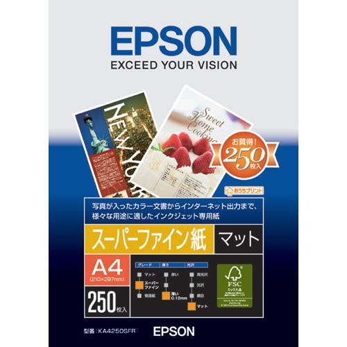 Epson supermarket Fine KA4250SFR A4 250 pieces