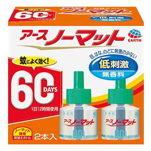 アース製薬 アース ノーマット取替ボトル 60日用 2本 4901080120113