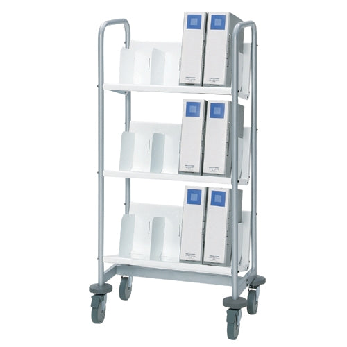 PLUS（プラス）オフィス家具 ファイルワゴン FY-1260 WH 3段　