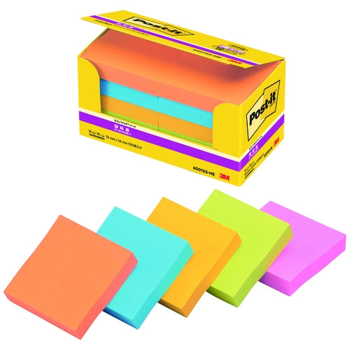 3M Japan Post-it 6501SS-NE Strong Adhesive 50mm x 50mm Mixed Color