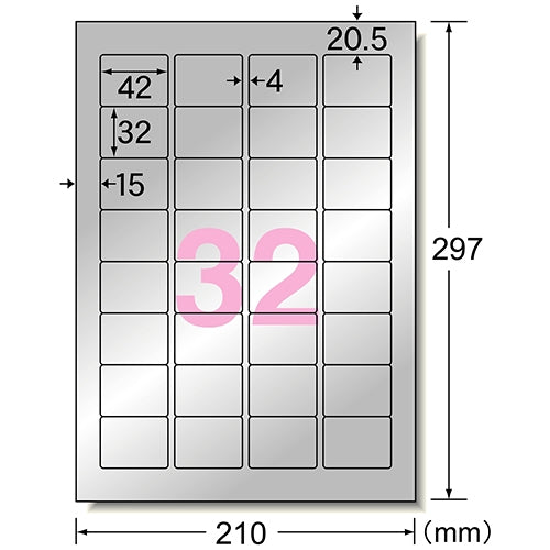 A-One Outdoor Sign Label 31052 A4 32 zijden 5 vel 4906186310529