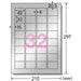 A-One Outdoor Sign Label 31052 A4 32 zijden 5 vel 4906186310529