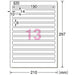A-One File Back Label 190 x 14 13 faces 31427 20 feuilles 4906186314275