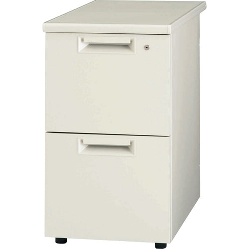 PLUS（プラス）オフィス家具 脇机2段 JS-047D-A2 エルグレー　