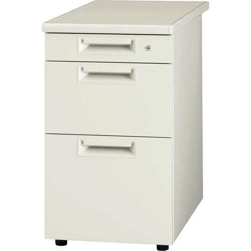 PLUS（プラス）オフィス家具 脇机3段 JS-047D-D3 エルグレー　