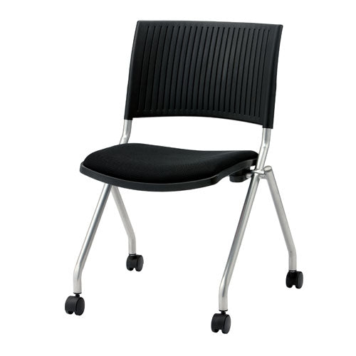 PLUS（プラス）オフィス家具 会議イス FJC-K5 ブラック 肘無し　4547345052869