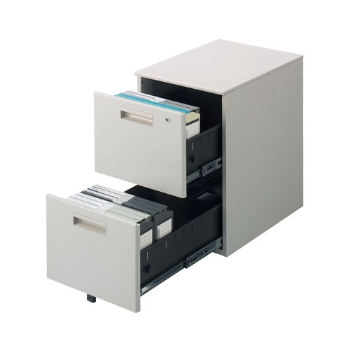 PLUS（プラス）オフィス家具 キャビネット2段 GT-462SC WG　