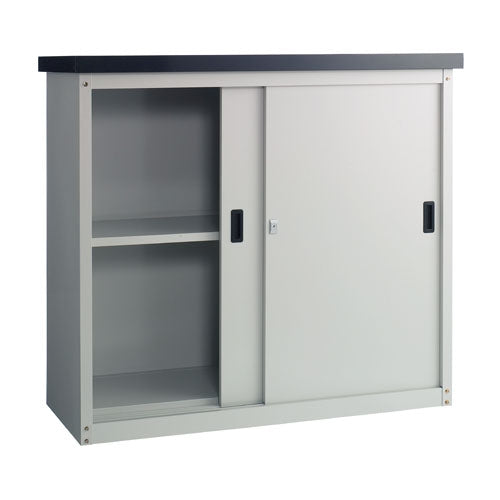 PLUS（プラス）オフィス家具 小型収納庫(横型) MSA-17K　